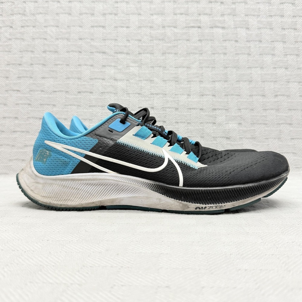 Nike NFL x Air Zoom Pegasus 38 Carolina Panthers Mens Size 10.5 Black